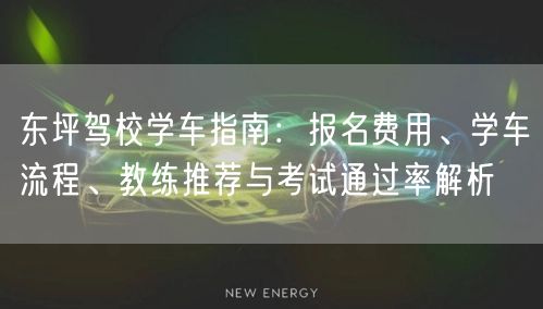 东坪驾校学车指南:报名费用、学车流程、教练推荐与考试通过率解析 东坪驾校学车指南:报名费用、学车流程、教练推荐与考试通过率解析