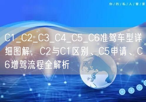 C1_C2_C3_C4_C5_C6准驾车型详细图解，C2与C1区别、C5申请、C6增驾流程全解析