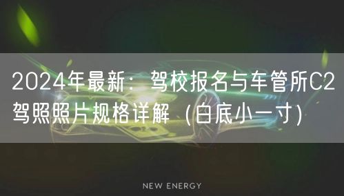 2024年最新:驾校报名与车管所C2驾照照片规格详解(白底小一寸) 2024年最新:驾校报名与车管所C2驾照照片规格详解(白底小一寸)