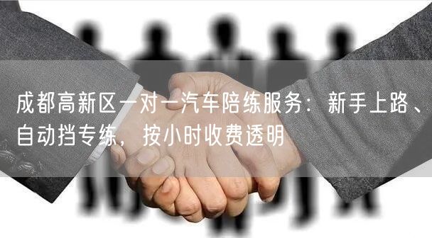 成都高新区一对一汽车陪练服务：新手上路、自动挡专练，按小时收费透明